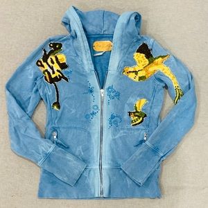 Free People embroidered hoodie